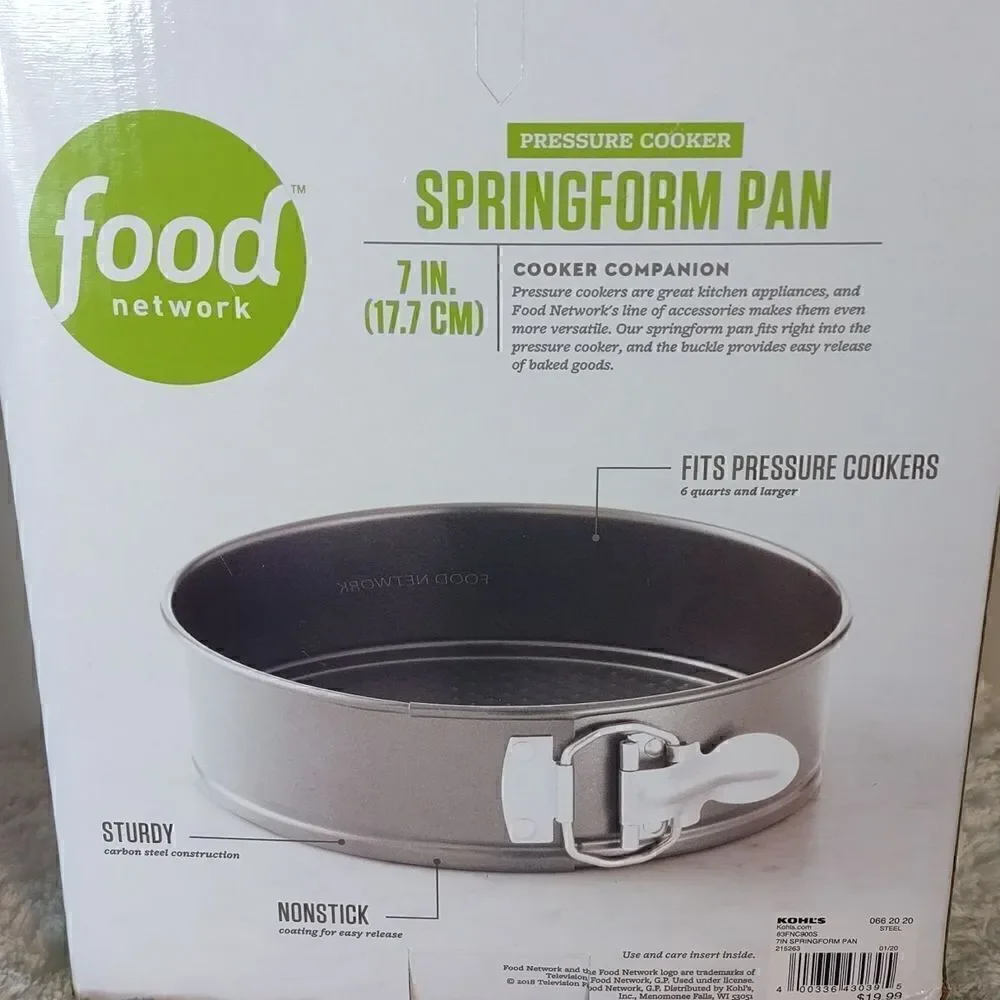 New Food Network Pressure Cooker 7" Springform Pan - Picture 3 of 5